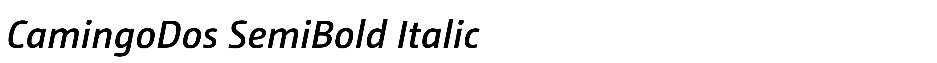 CamingoDos SemiBold Italic